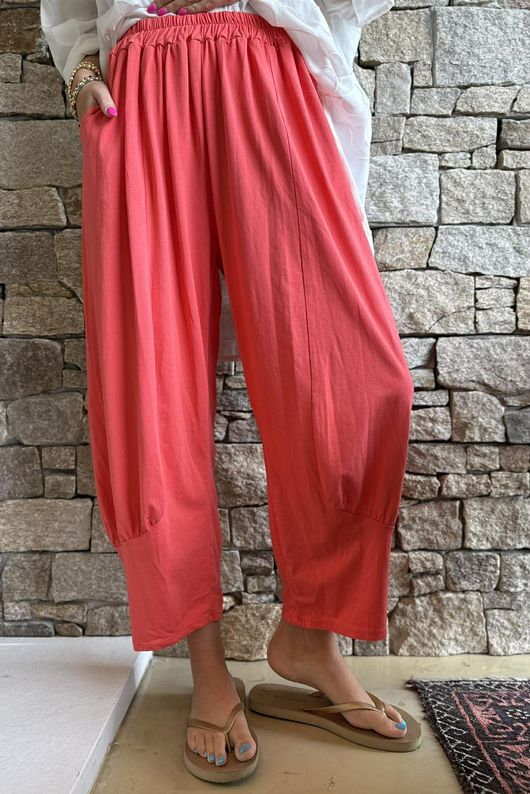 Jo Jo Quirky Classic Barrel Pant Watermelon
